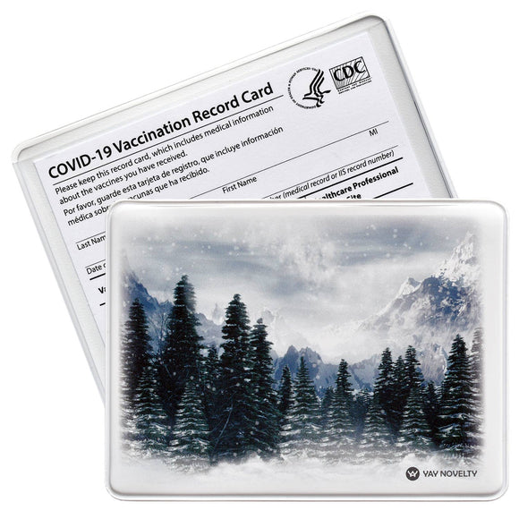 Vaccination Card Holder / Protector - Evergreen