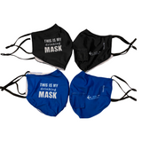 Themed Adult Face Mask with Straw Hole