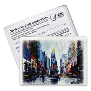 Vaccination Card Holder / Protector - Time Square